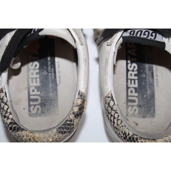 Golden Goose Super-Star White Pink Glitter Low Top Sneakers Womens Size 35 5 - Picture 8 of 14